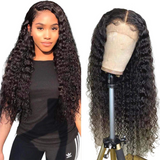 Deep Wave HD Full Frontal 13*4 Lace Wig Naturlal Black