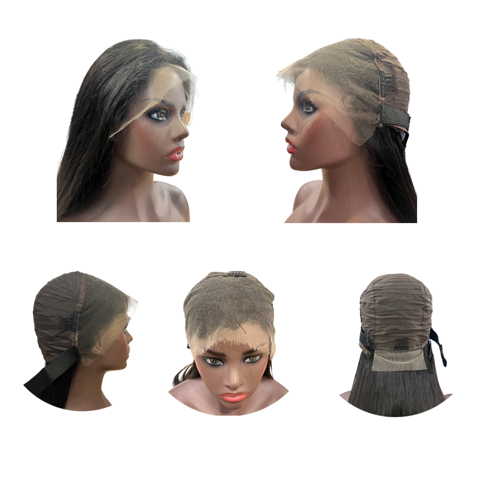 Straight HD Full Frontal 13*4 Lace Wig Naturlal Black