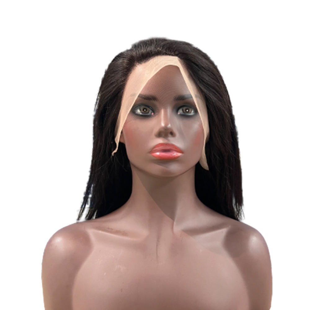 Straight Full Frontal 13*4 Transparent Lace Wig Naturlal Black
