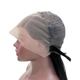 Straight Full Frontal 13*4 Transparent Lace Wig Naturlal Black