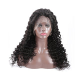 Deep Wave HD Full Frontal 13*4 Lace Wig Naturlal Black