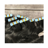 Body Wave Virgin Human Hair Tape In Natural Black  (40pcs/100grams)